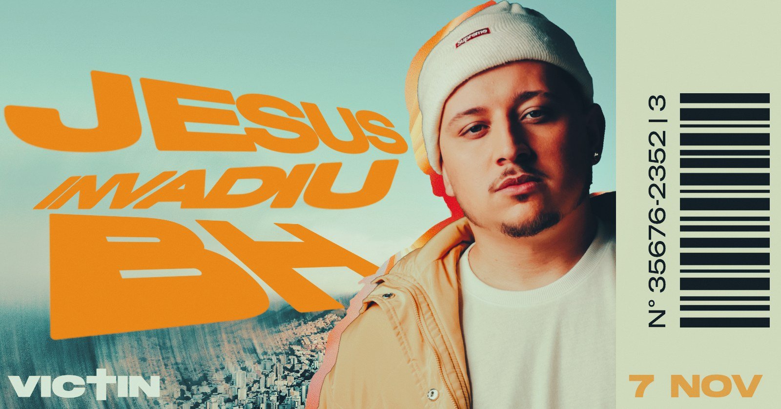 Arte do Jesus Invadiu BH, com Victin, 7 de novembro